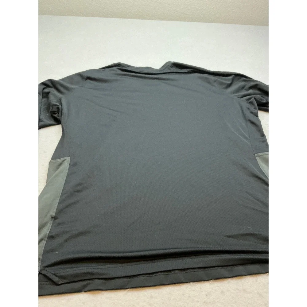 Nike Dri-FIT‎ Long Sleeve Shirt Black Grey Performance Training XXL 677538-010
